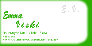emma viski business card